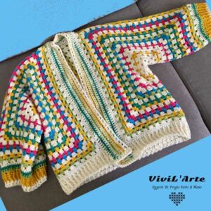 CARDIGAN EXAGON GRANNY SQUARE